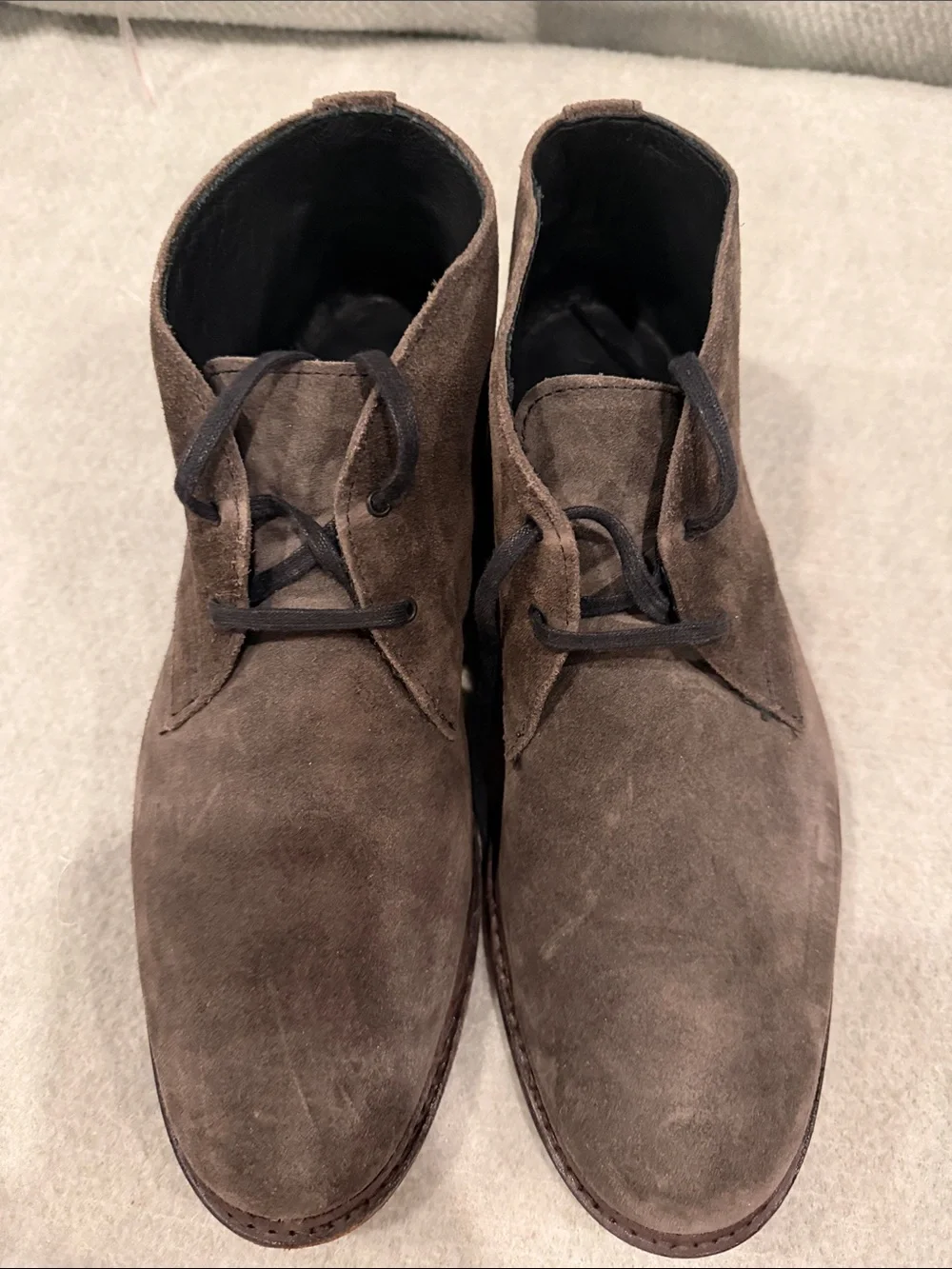Allen Edmonds Cyrus Grey Suede Chukka Boots 9.5D